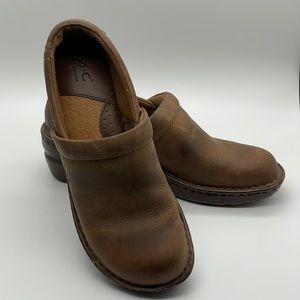 Boc born concept leather clogs size 7.5 EUC